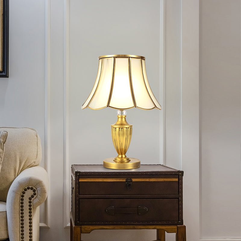 Luminous Scalloped Table Lamp
