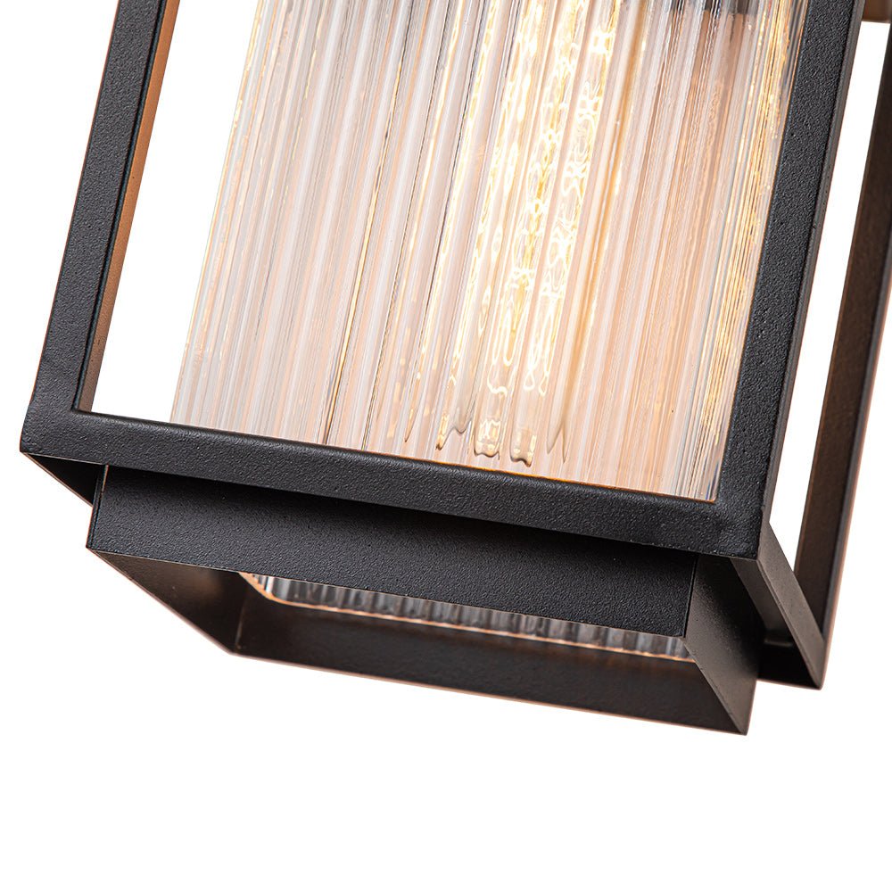Outdoor Striped Glass Lantern