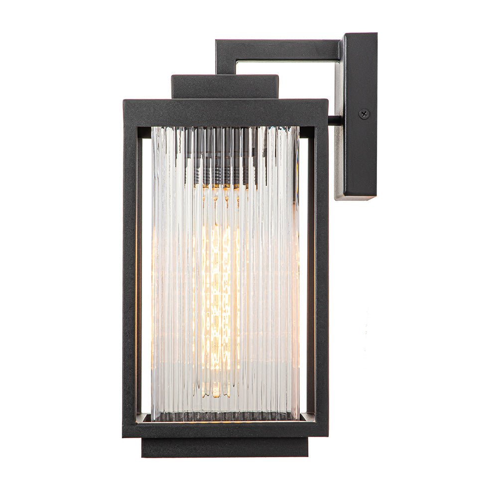 Outdoor Striped Glass Lantern