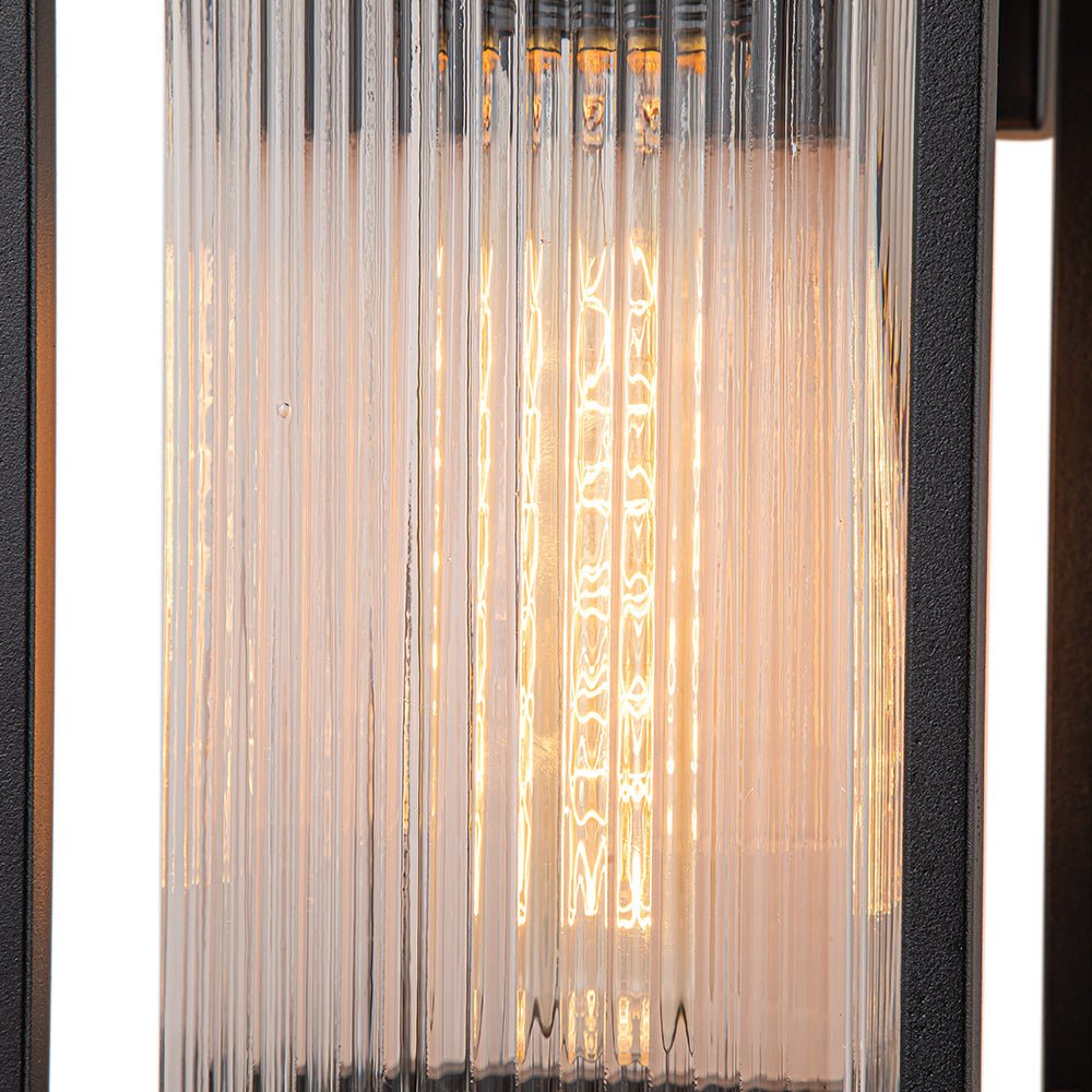 Outdoor Striped Glass Lantern