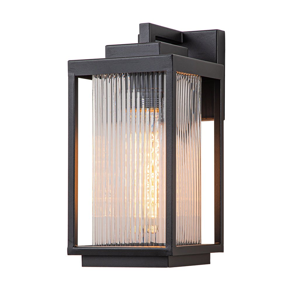 Outdoor Striped Glass Lantern