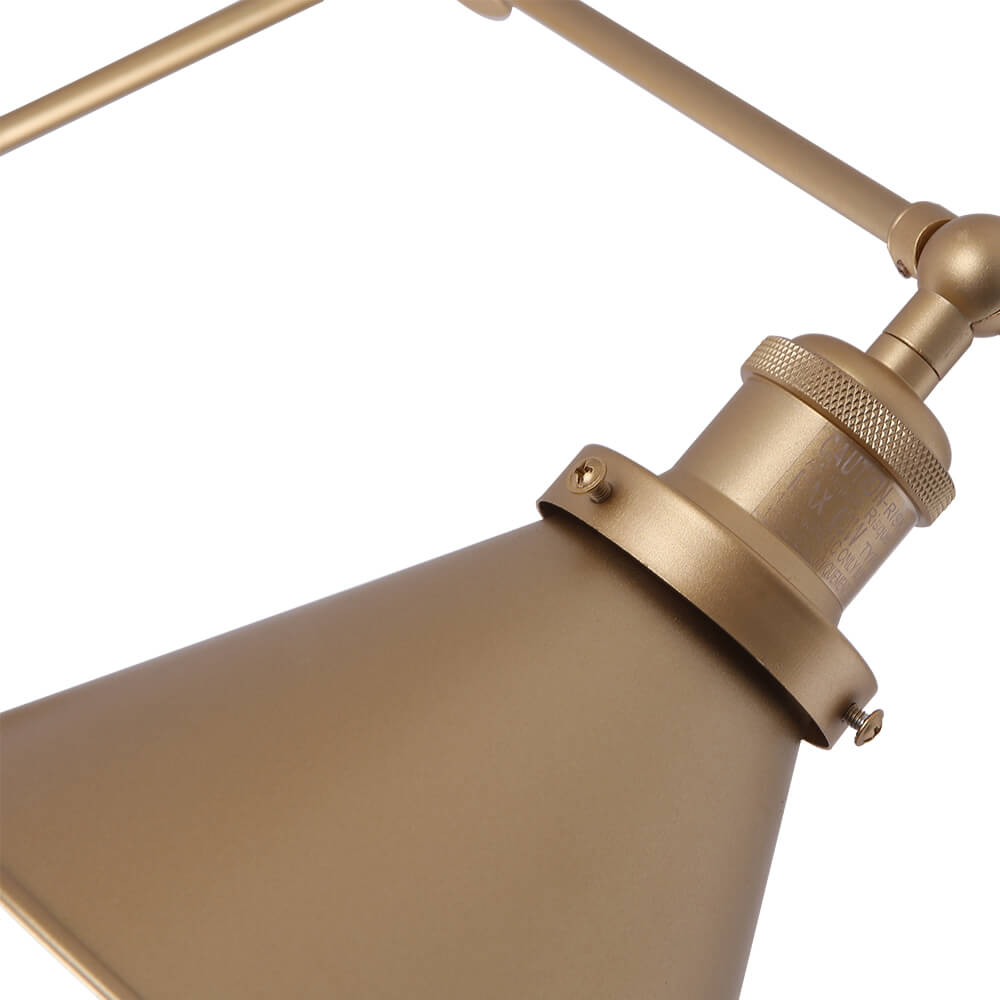 Adjustable Vintage Wall Light with Pivot Arm