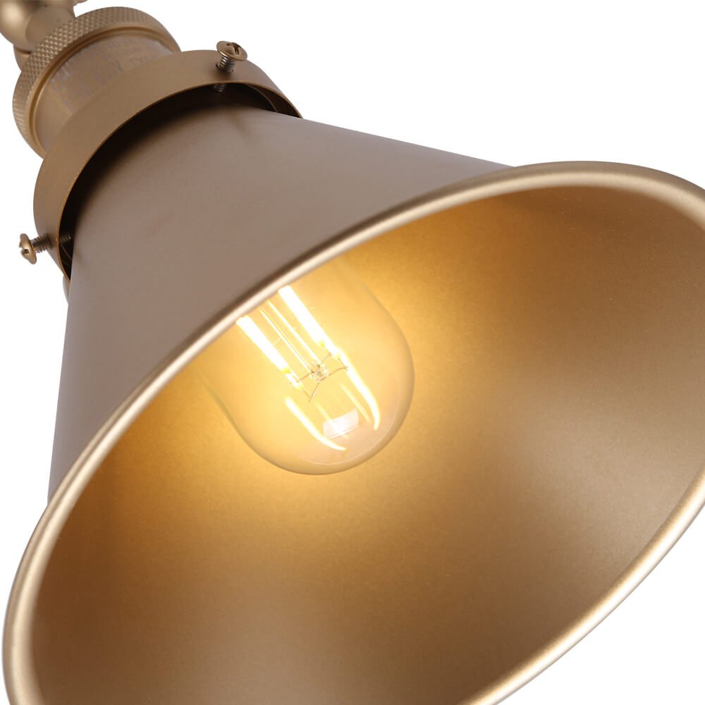 Adjustable Vintage Wall Light with Pivot Arm
