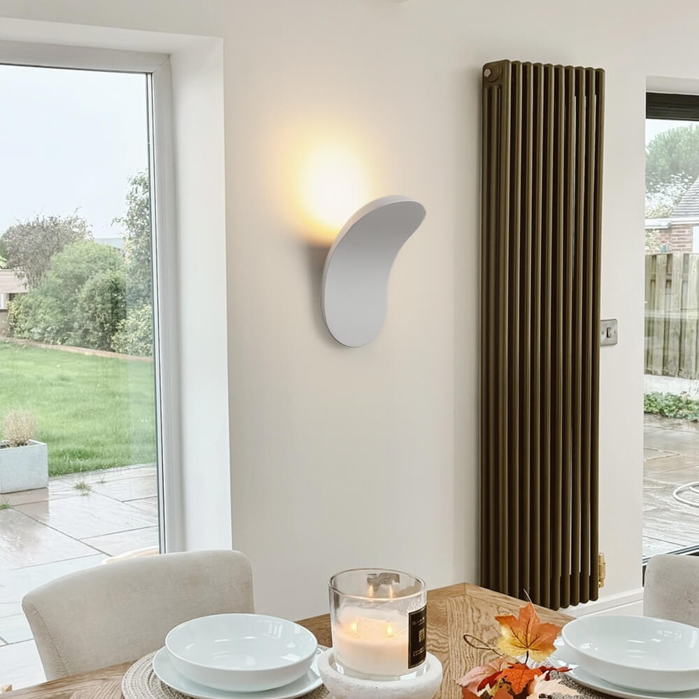 Modern Minimalist Wall Sconce Black and White Lighting