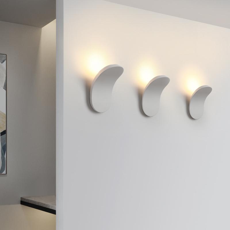 Modern Minimalist Wall Sconce Black and White Lighting