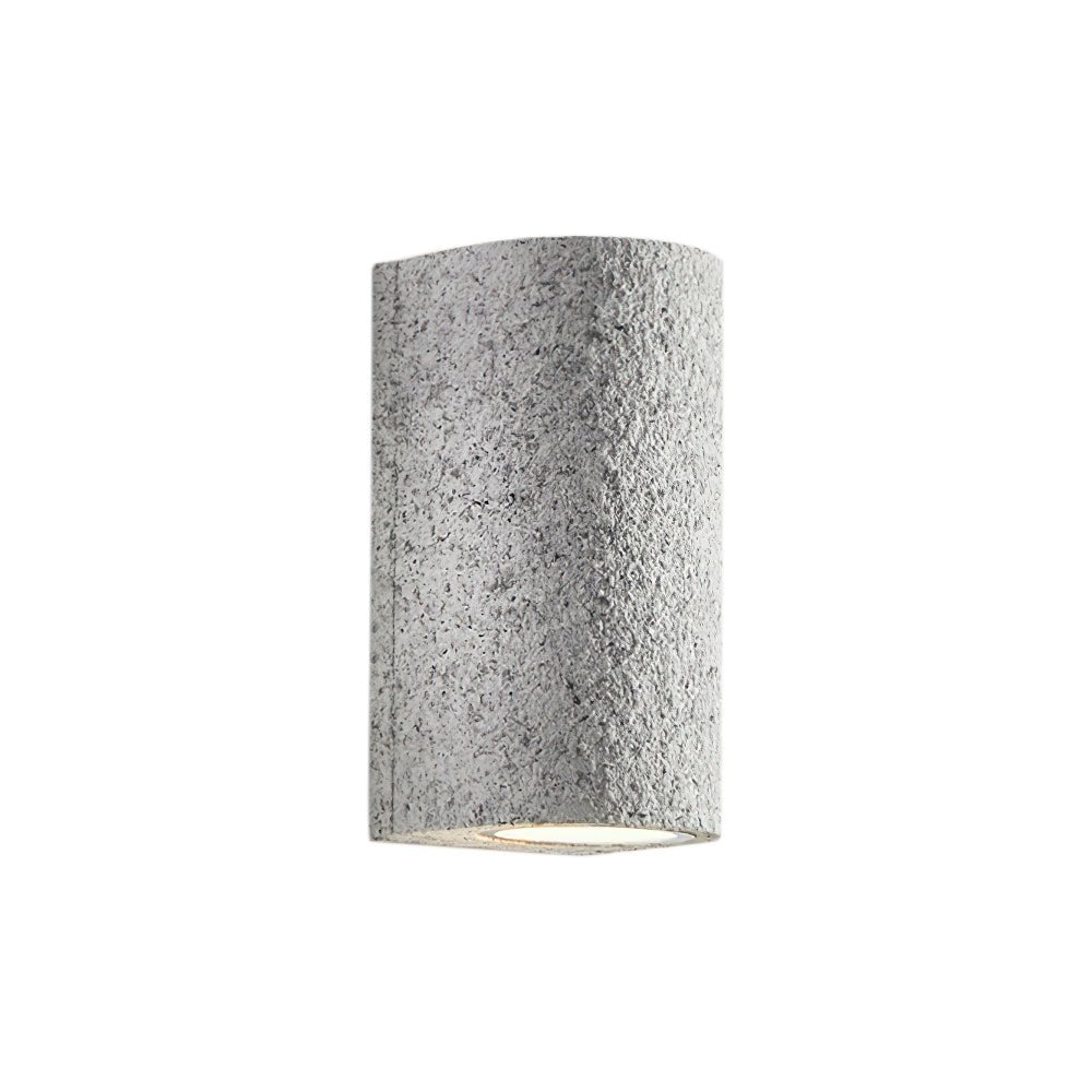 Contemporary Cylinder Design Stone Texture Wall Light