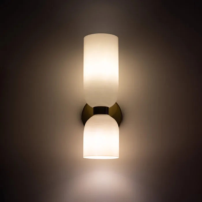 Elegant Dual-Globe LED Wall Sconce