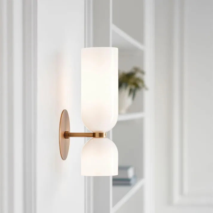 Elegant Dual-Globe LED Wall Sconce