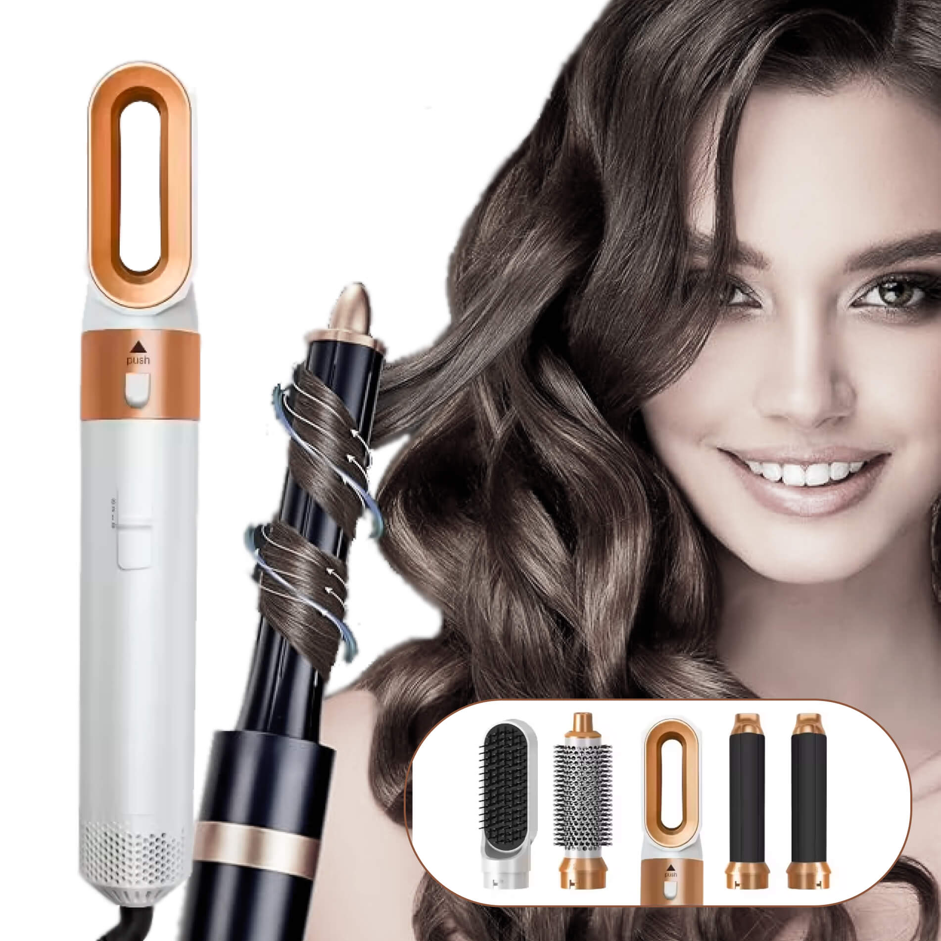 5-in-1 Hair Styler – Professional Auto Curling & Styling Solution