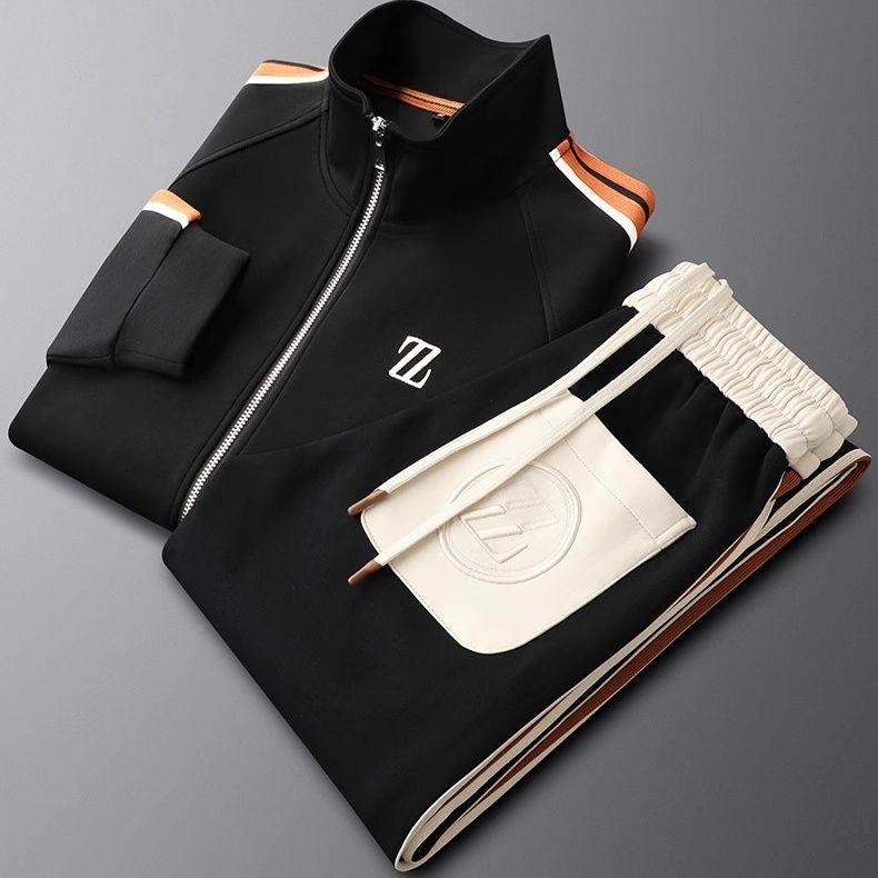 Men's Two Piece Tracksuit Set | Zip Up