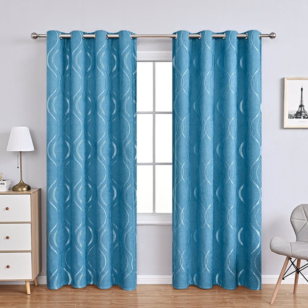 Modern Chenille Curtains with Elegant Pattern – High-Quality Blackout Curtains for Stylish Window Decoration