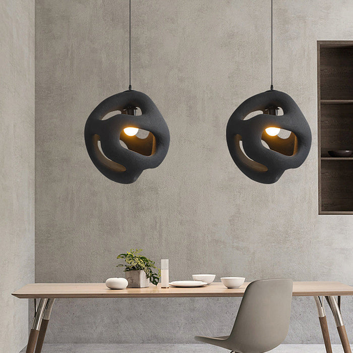 Wabi Sabi Pendant Light – Modern Asymmetrical Hanging Lamp in Minimalist Design