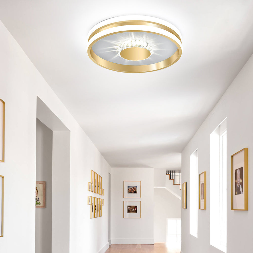 Gold-Finished LED Ceiling Light