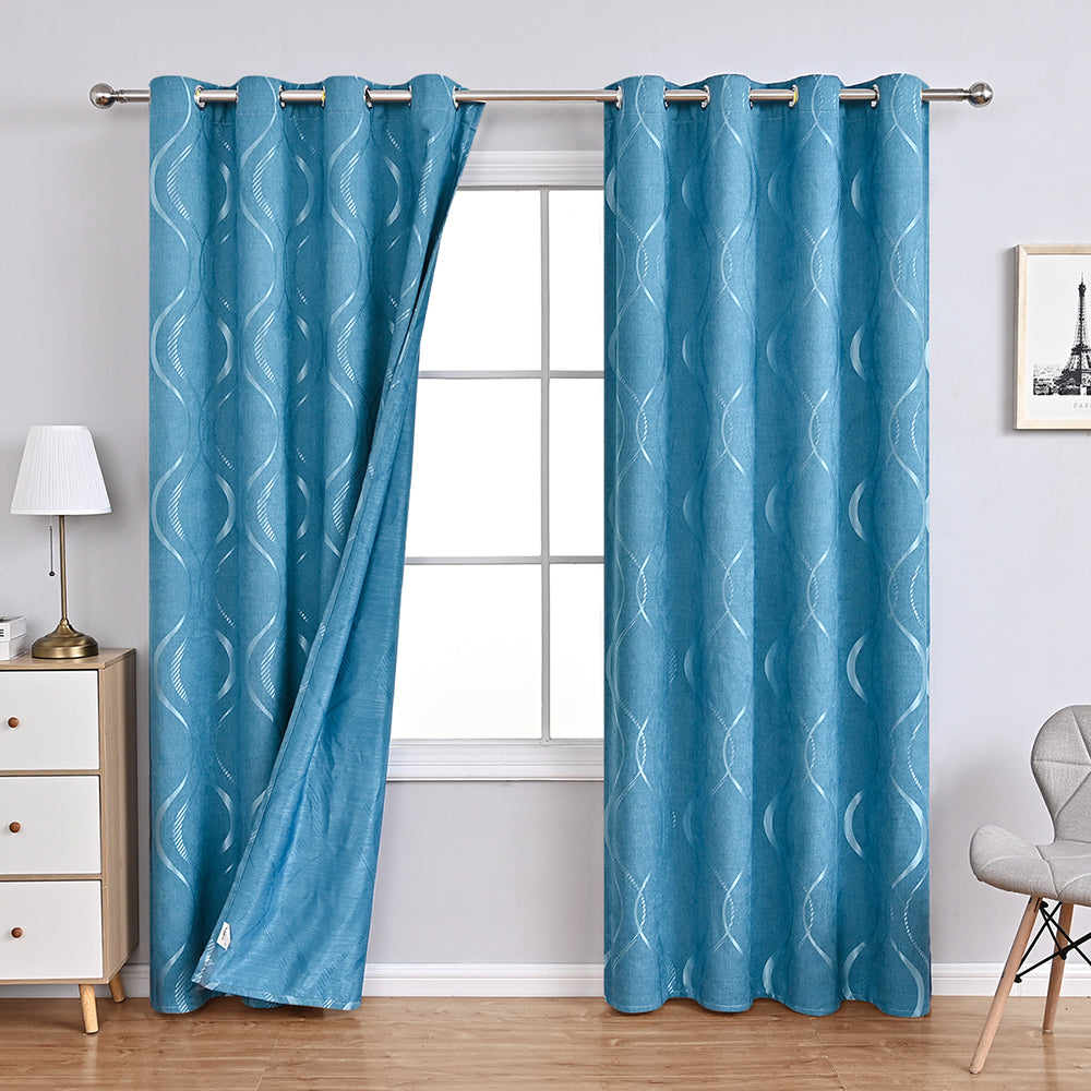 Modern Chenille Curtains with Elegant Pattern – High-Quality Blackout Curtains for Stylish Window Decoration