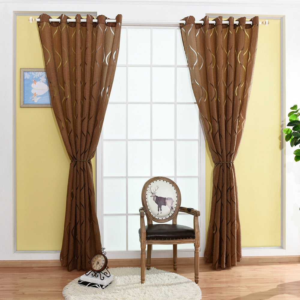 Modern Voile Curtain with Bubble Pattern – Transparent Curtain for Stylish Window Decoration