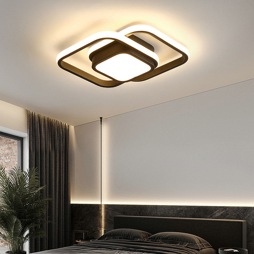 Modern Minimalist Halo Duo Ceiling Light