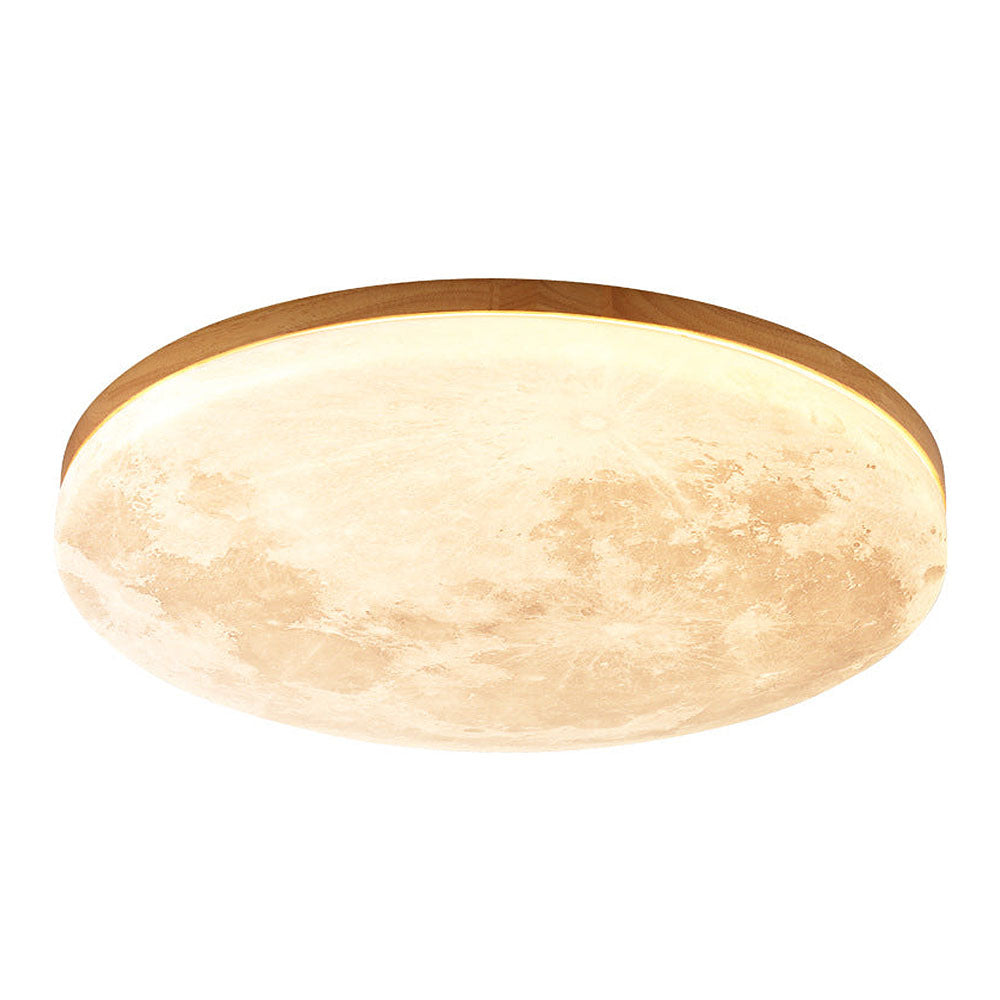 Simple Moon Inspired Round LED Ceiling Light