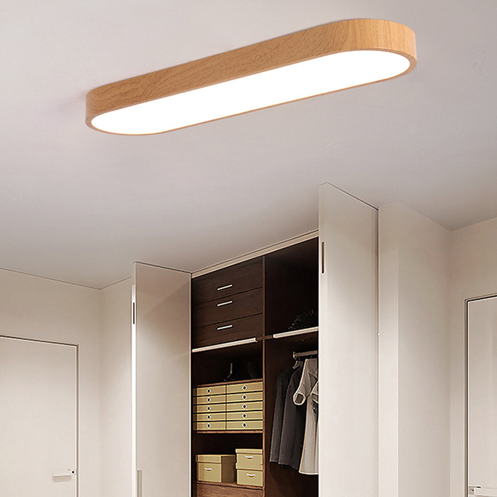 Modern Oval LED Flush Ceiling Fixture