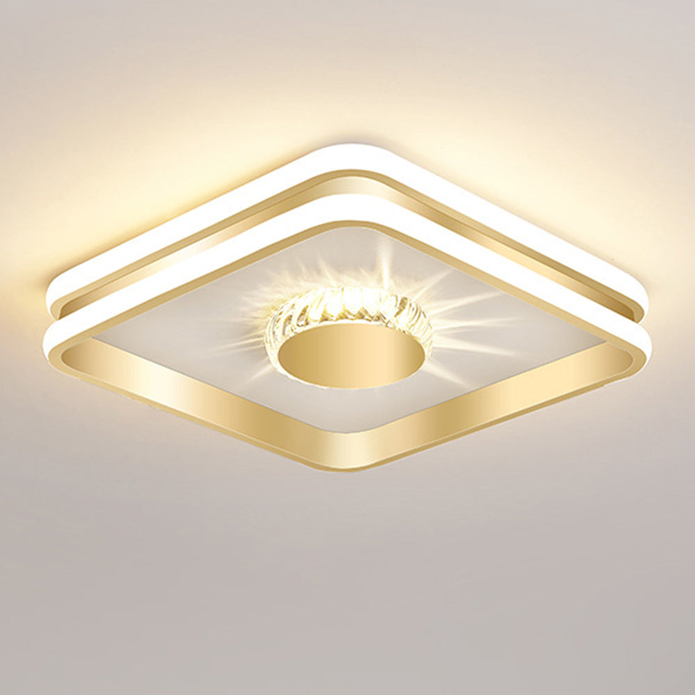 Gold-Finished LED Ceiling Light