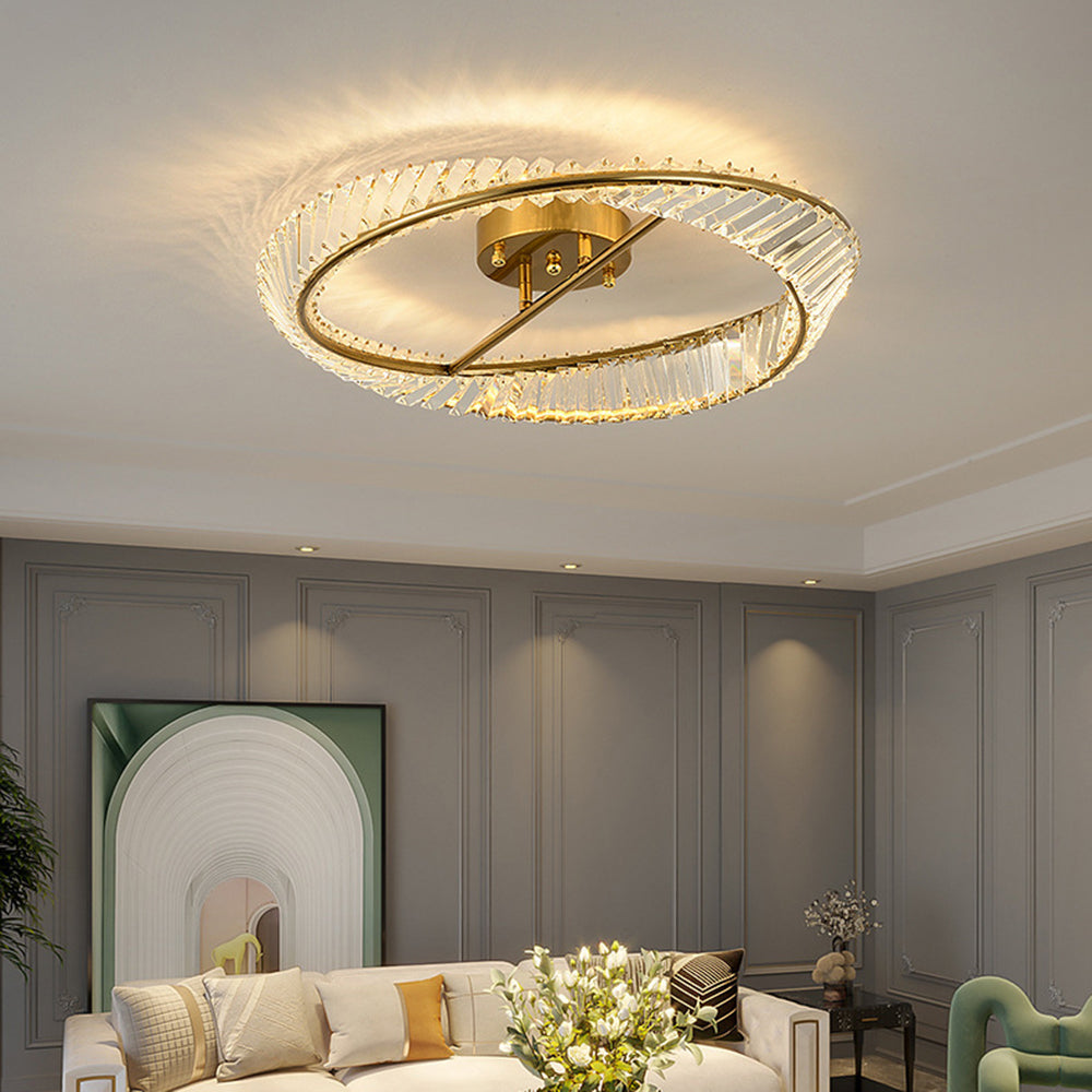 Modern Crystal Flush Mount Ceiling Lights