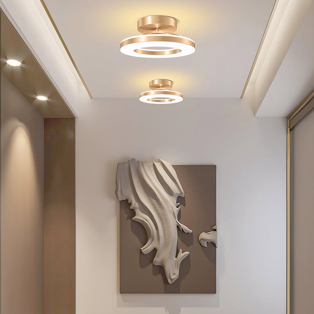 Modern Round LED Ceiling Light for Stylish Hallways