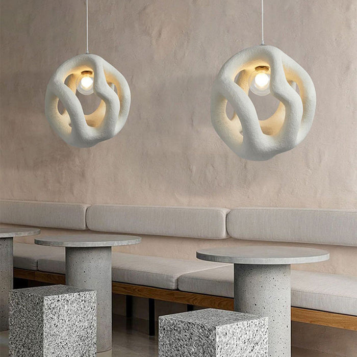 Wabi Sabi Pendant Light – Modern Asymmetrical Hanging Lamp in Minimalist Design