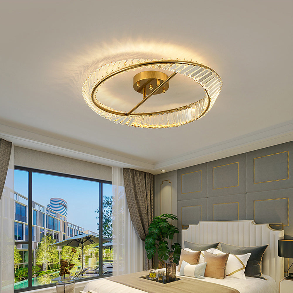Modern Crystal Flush Mount Ceiling Lights