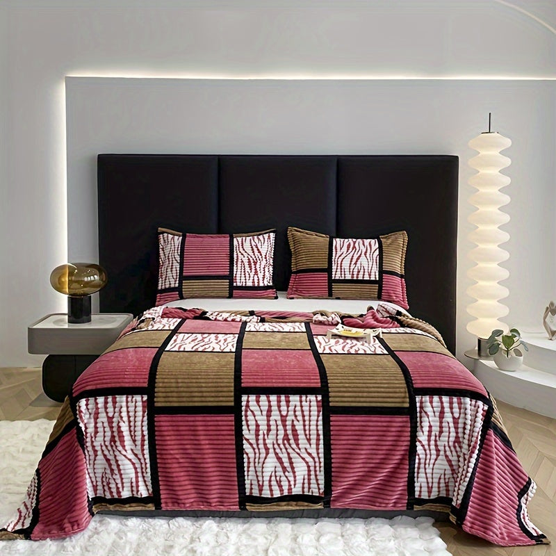 Warming Flannel Bedding in Cozy Check Pattern for Comfortable Nights