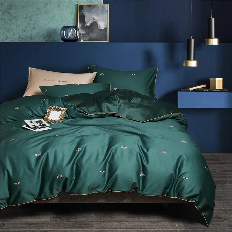 Luxurious Cotton Bedding with Bee Motif – High-Quality, Soft Duvet Covers for Comfort and Style in the Bedroom