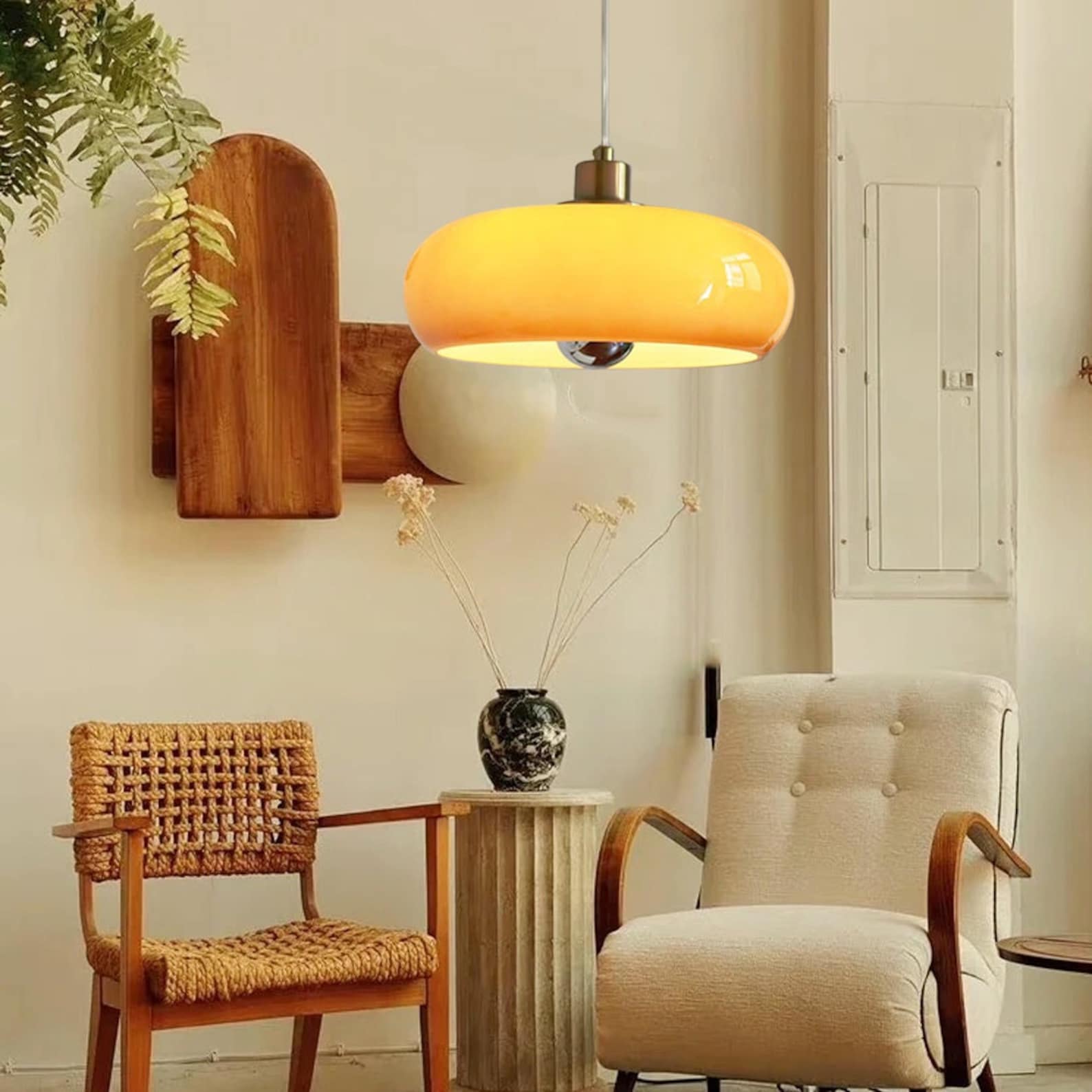 Opal Glass Sphere Pendant Lights