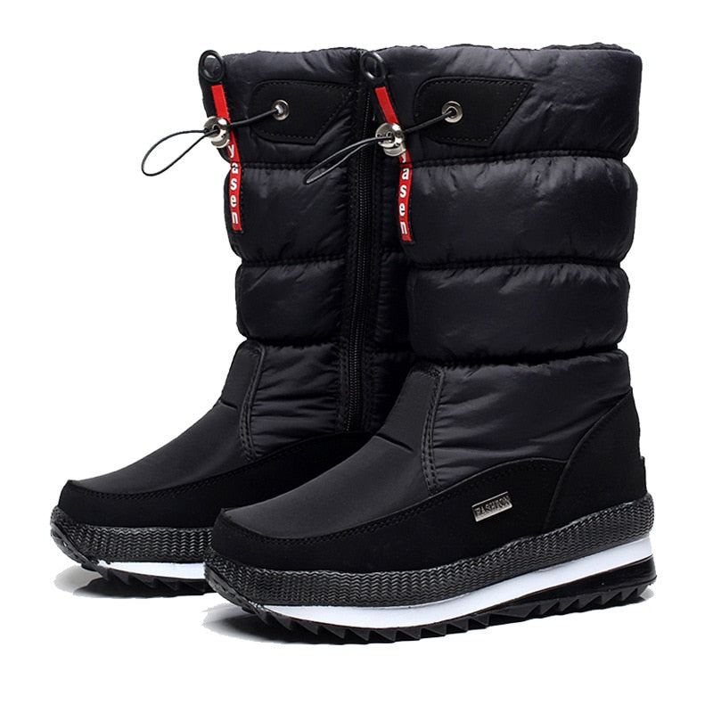 Women's Warm Winter Boots | Zip Up