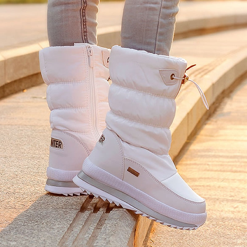 Women's Warm Winter Boots | Zip Up