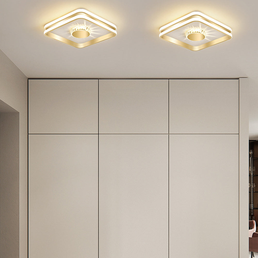 Gold-Finished LED Ceiling Light
