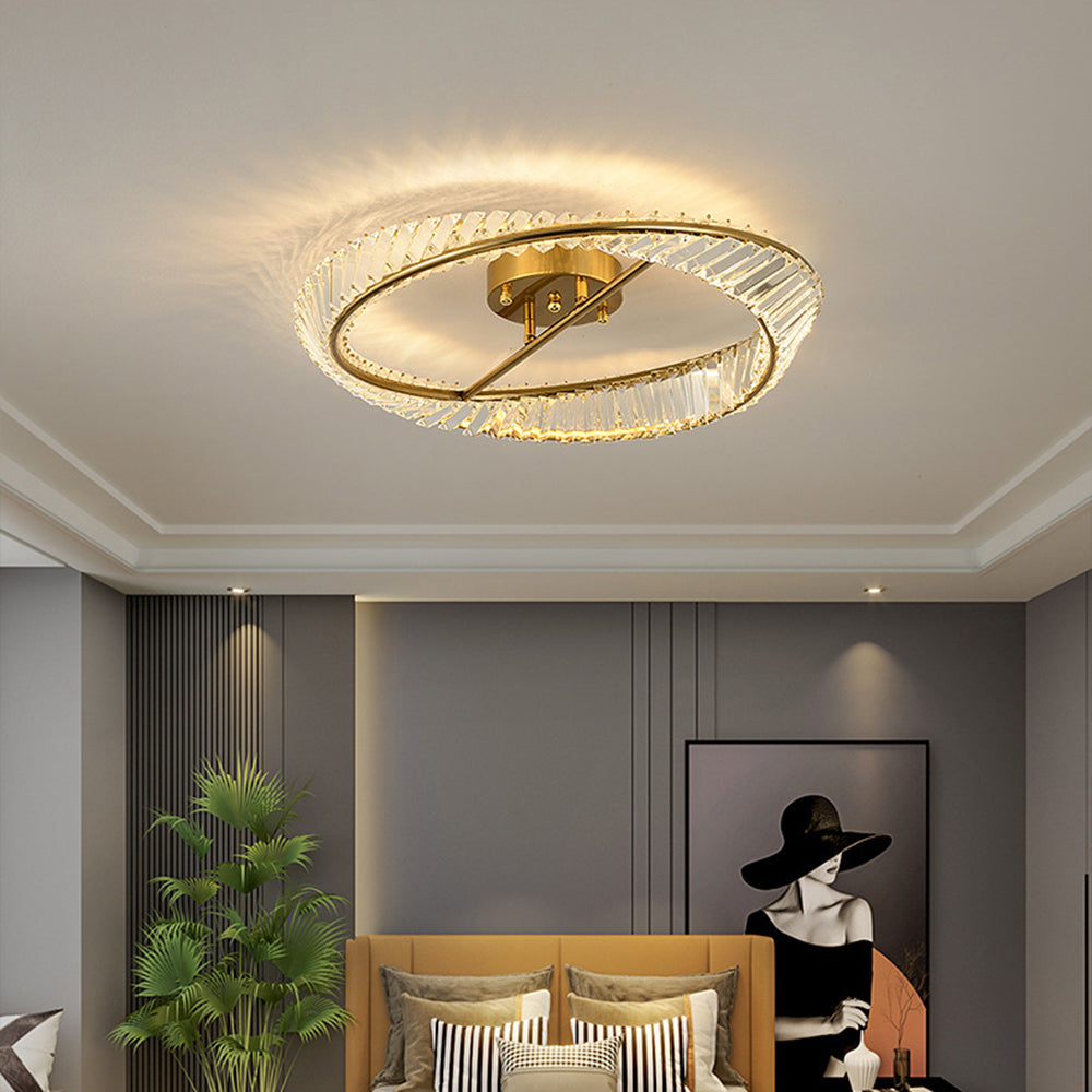 Modern Crystal Flush Mount Ceiling Lights