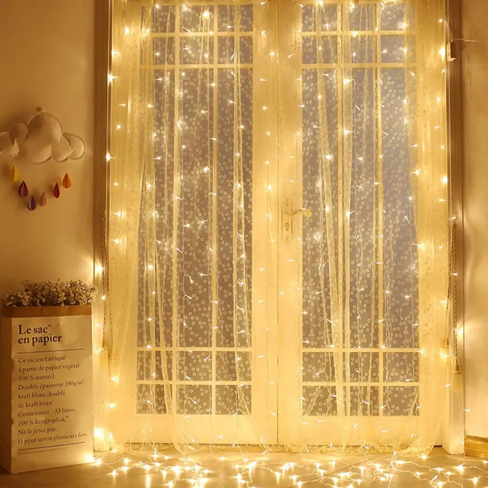 LED Curtain Lights for Outdoors – Waterproof Fairy Lights for Garden, Balcony and Terrace