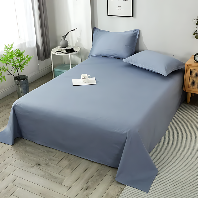 Luxurious Flat Sheet Made from Organic Cotton – Soft, Breathable Sheet for Ultimate Sleep Comfort