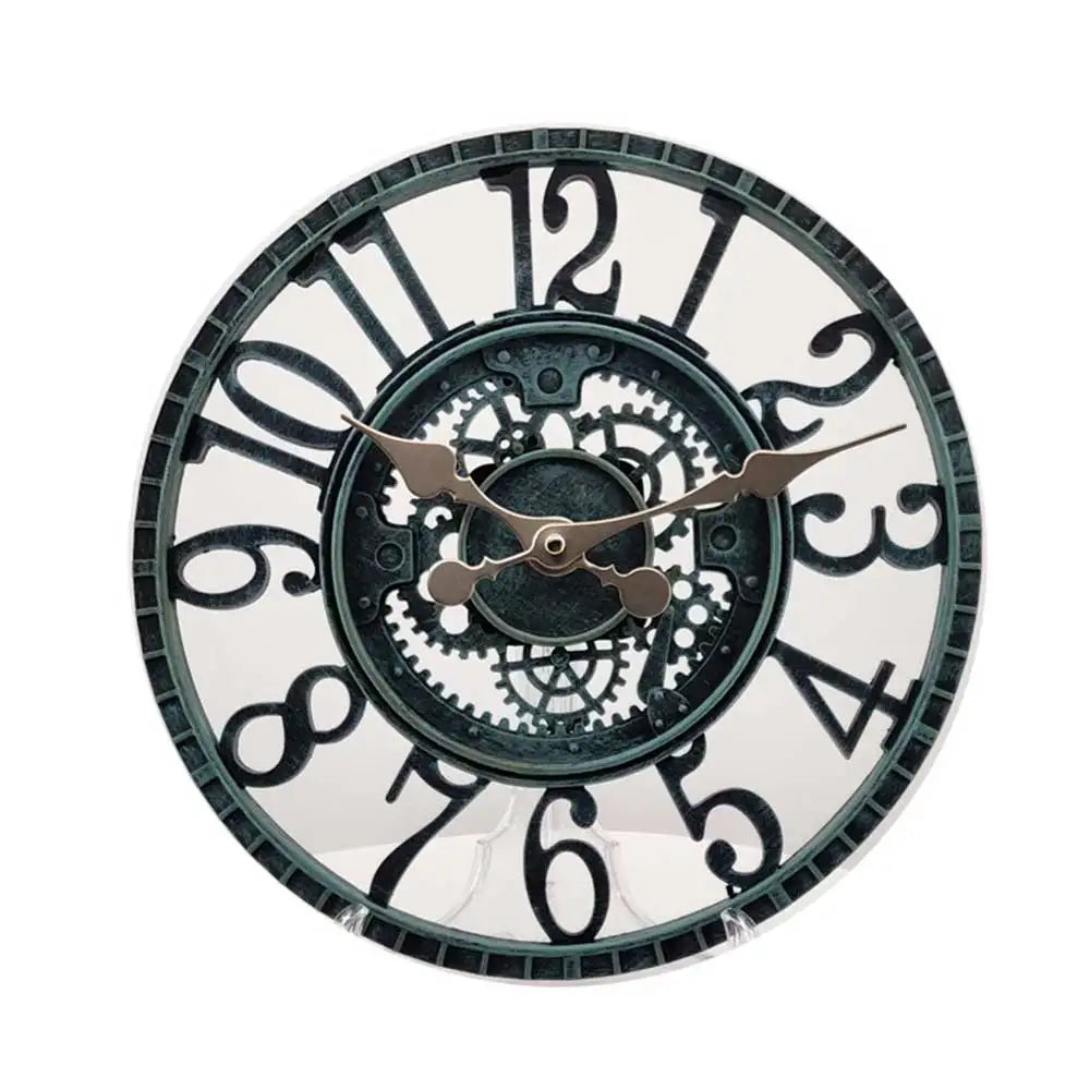 Waterproof Wall Clock in Vintage Style, Durable Clock for Bathroom and Outdoor Use