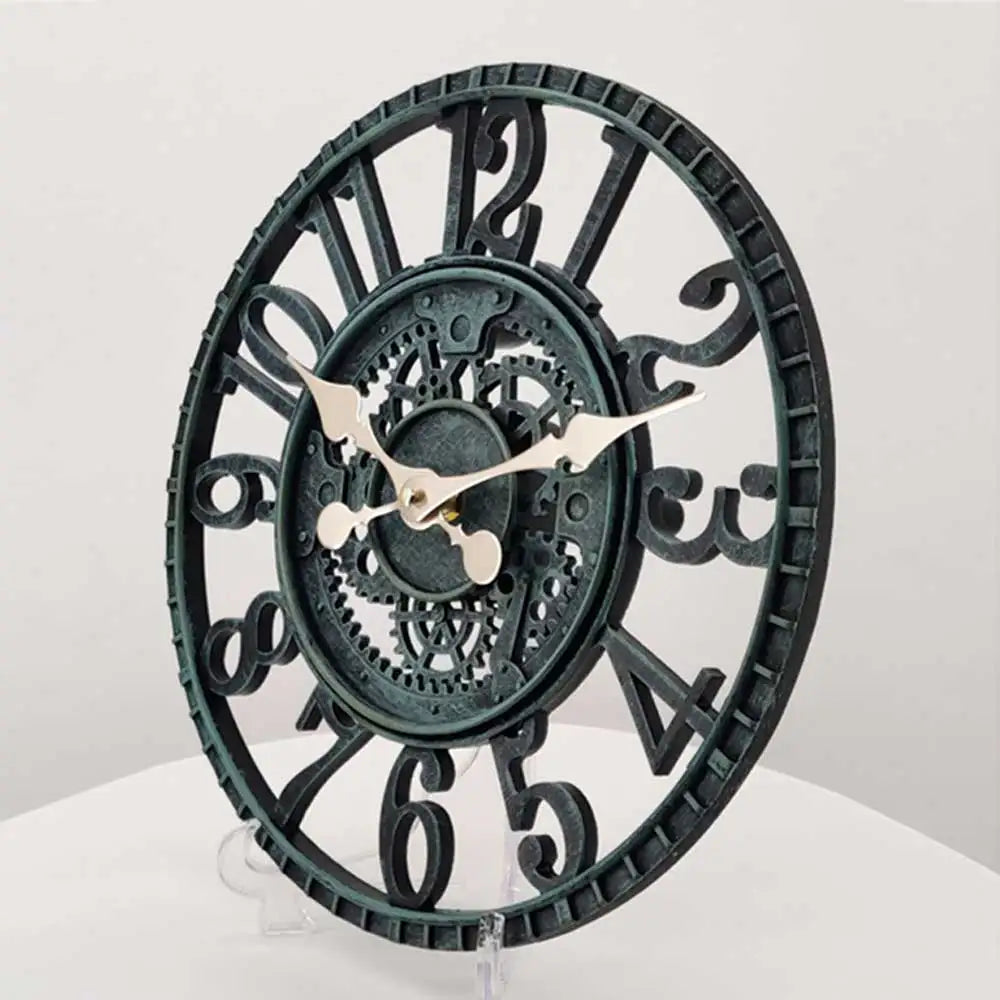 Waterproof Wall Clock in Vintage Style, Durable Clock for Bathroom and Outdoor Use