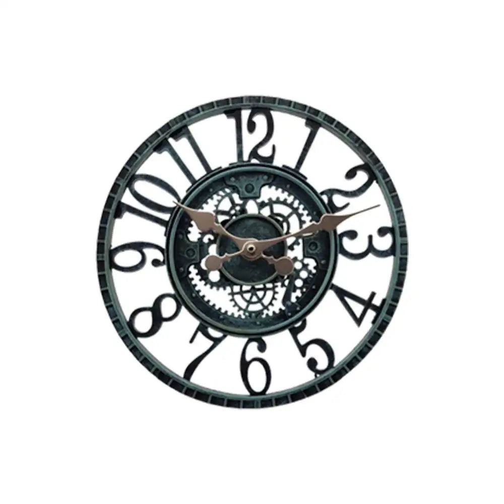 Waterproof Wall Clock in Vintage Style, Durable Clock for Bathroom and Outdoor Use