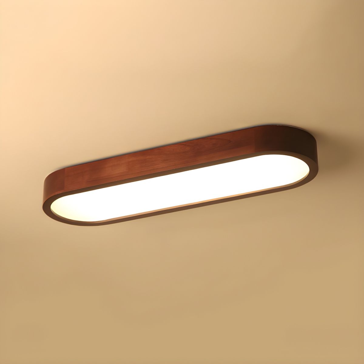 Modern Oval LED Flush Ceiling Fixture
