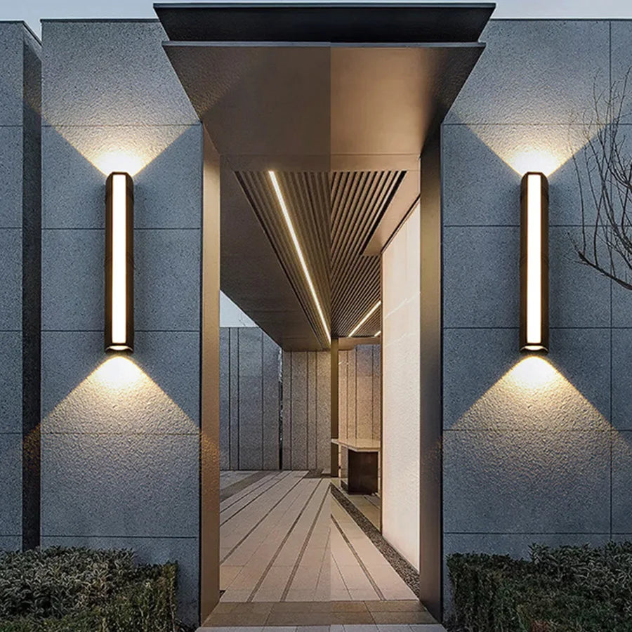 Modern LED Wall Light for Outdoor Use – Waterproof Design for Garden and Terrace