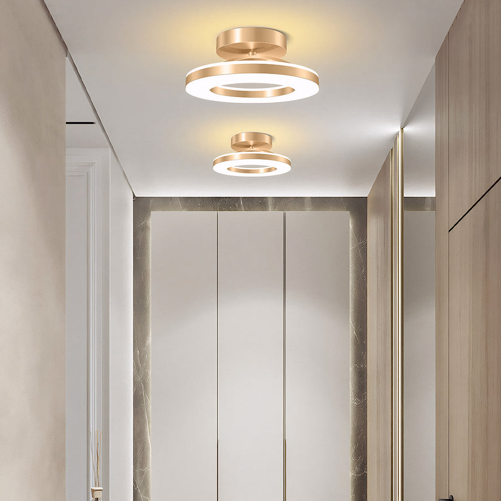 Modern Round LED Ceiling Light for Stylish Hallways