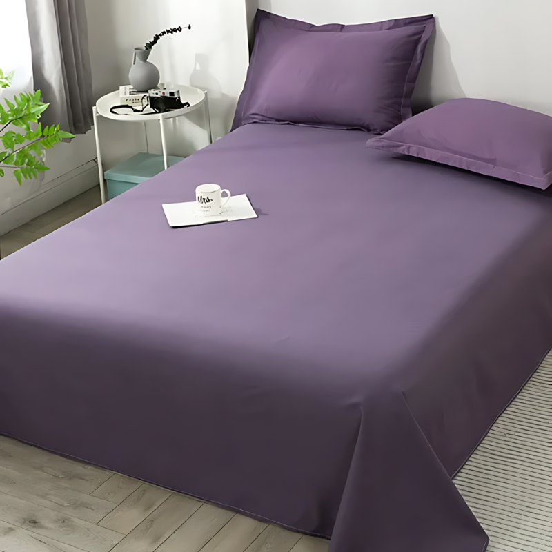 Luxurious Flat Sheet Made from Organic Cotton – Soft, Breathable Sheet for Ultimate Sleep Comfort