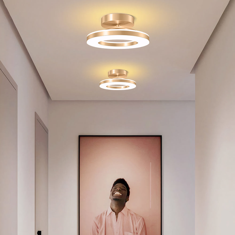 Modern Round LED Ceiling Light for Stylish Hallways