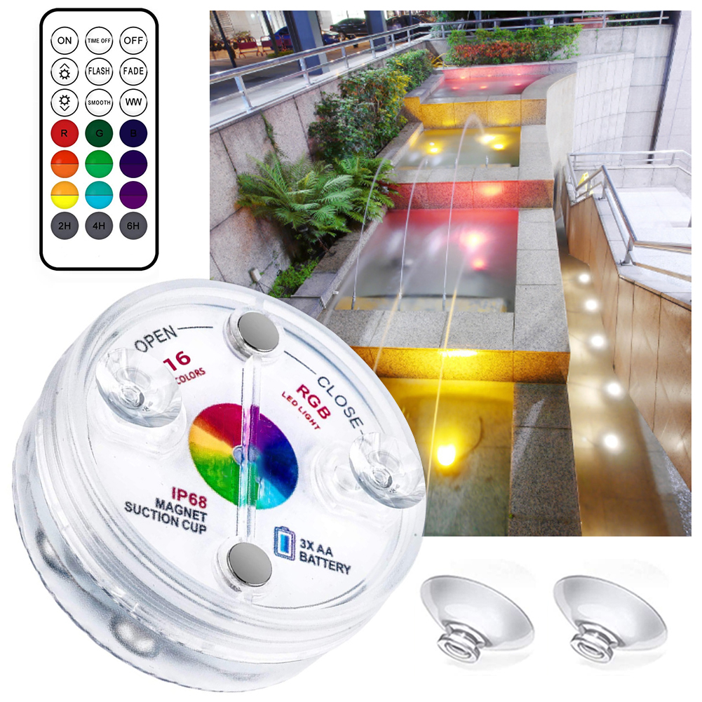 Remote-Controlled Submersible LED Lights