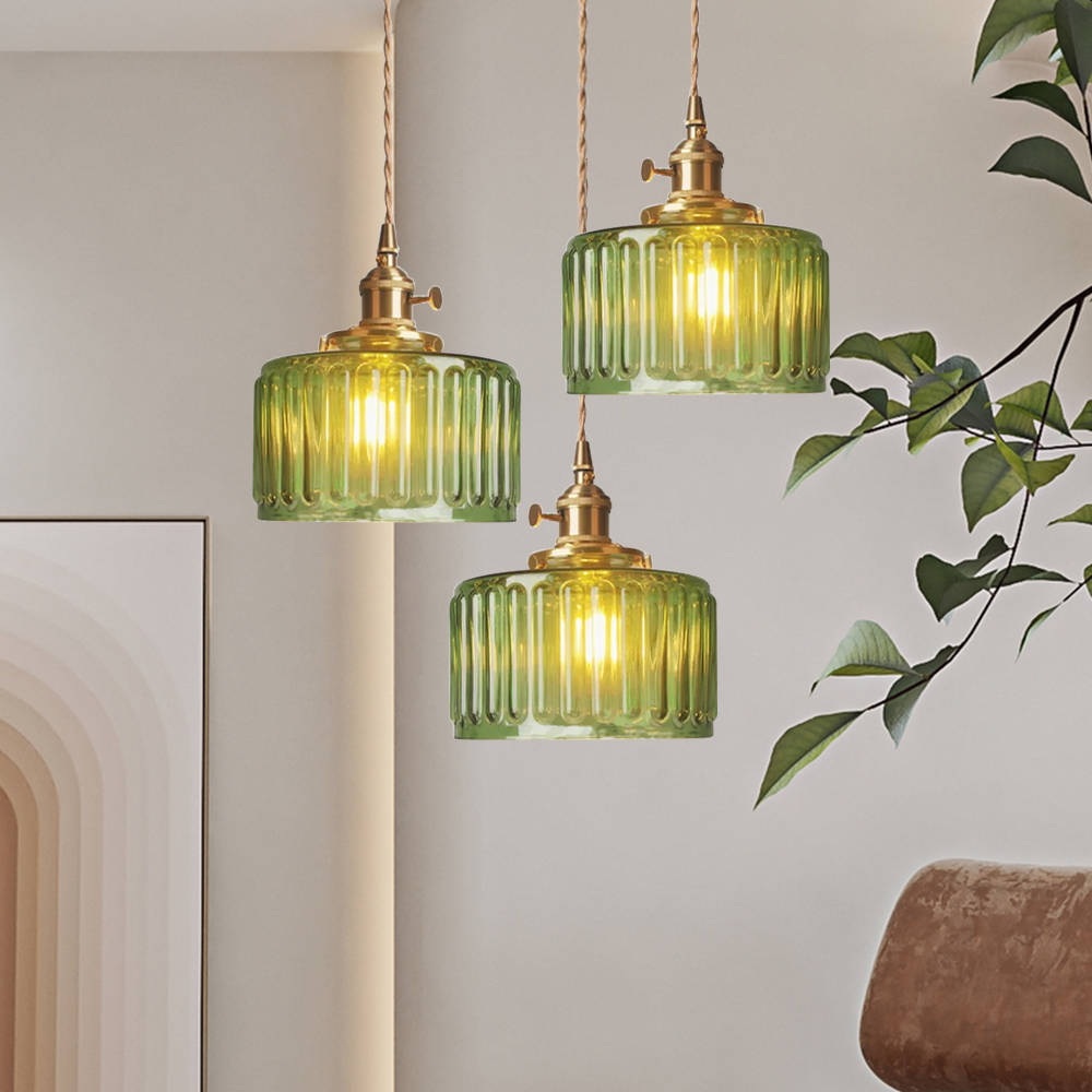 Glass Veil Pendant Light with Timeless Cut Design
