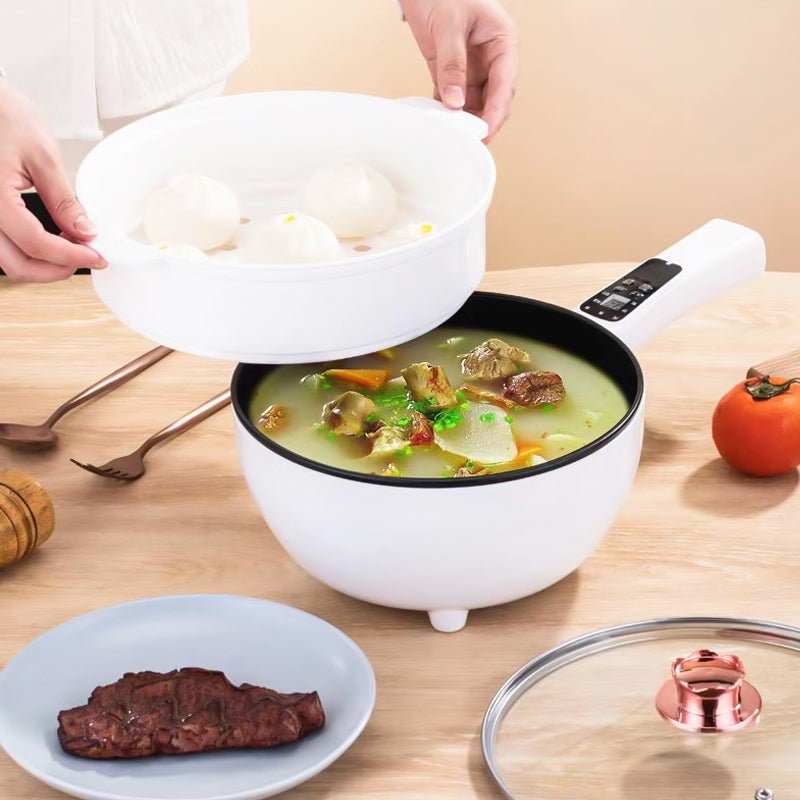 Multifunctional Electric Pan – Ideal for Frying, Cooking, and Steaming, Energy-Saving and Easy to Clean