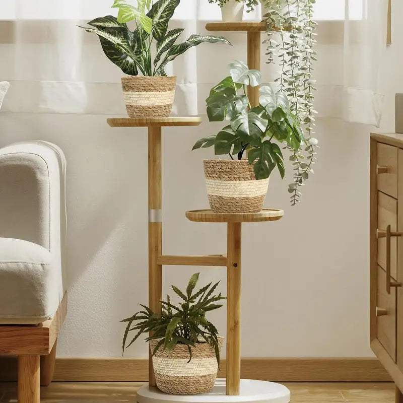 Handcrafted Trio Seagrass Planters