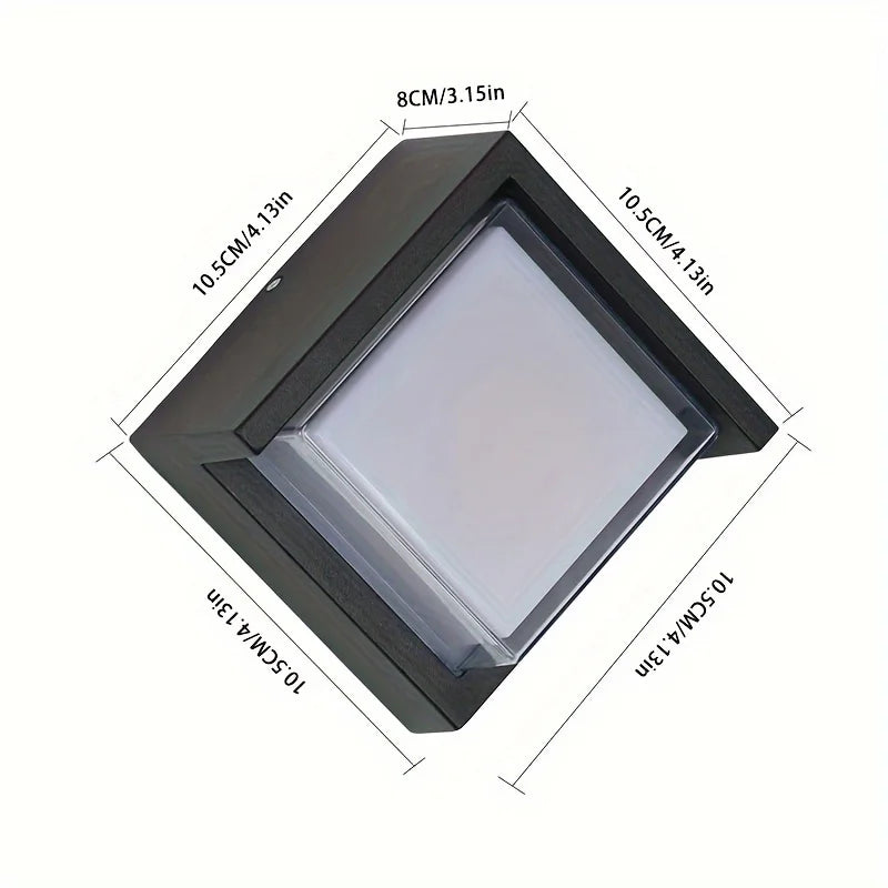 Durable LED Wall Light for Outdoor Use - Weatherproof and Energy-Saving Outdoor Lighting, Ideal for Gardens and Patios