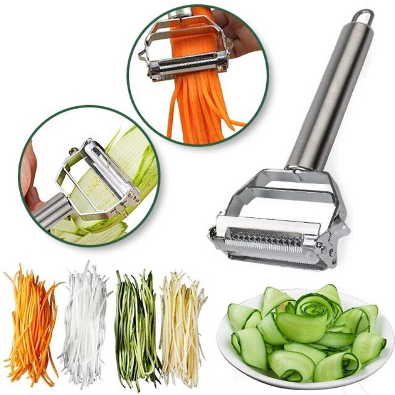 Practical and Safe Vegetable Peeler – High-Quality Stainless Steel Peeler for Vegetables and Fruits, Ergonomic and Easy to Clean, Perfect for the Kitchen